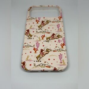 Casely "Cowgirl Canyon" IPhone 17 Pro Max Case Mag Safe Pink Tan Multicolor